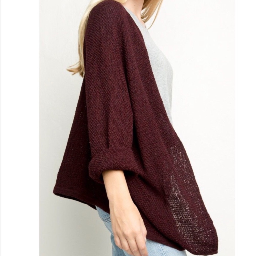 Brandy Melville Caroline Cardigan Maroon